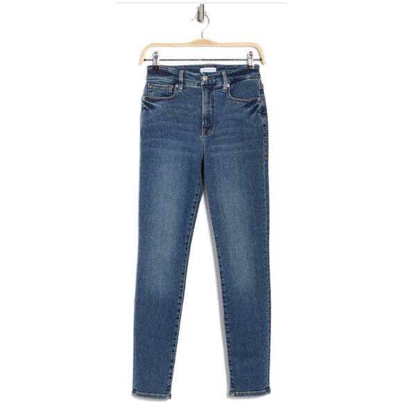 Good American Good Waist High Rise Skinny Jeans Size 29 Style GW899T Blue 262 - Picture 1 of 10